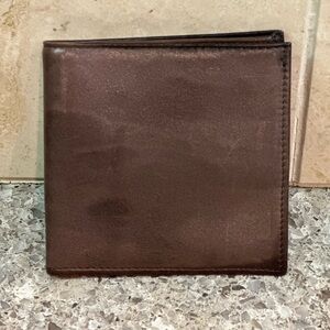 L'Aiglon Bi fold Wallet Brown Super Soft Lambskin